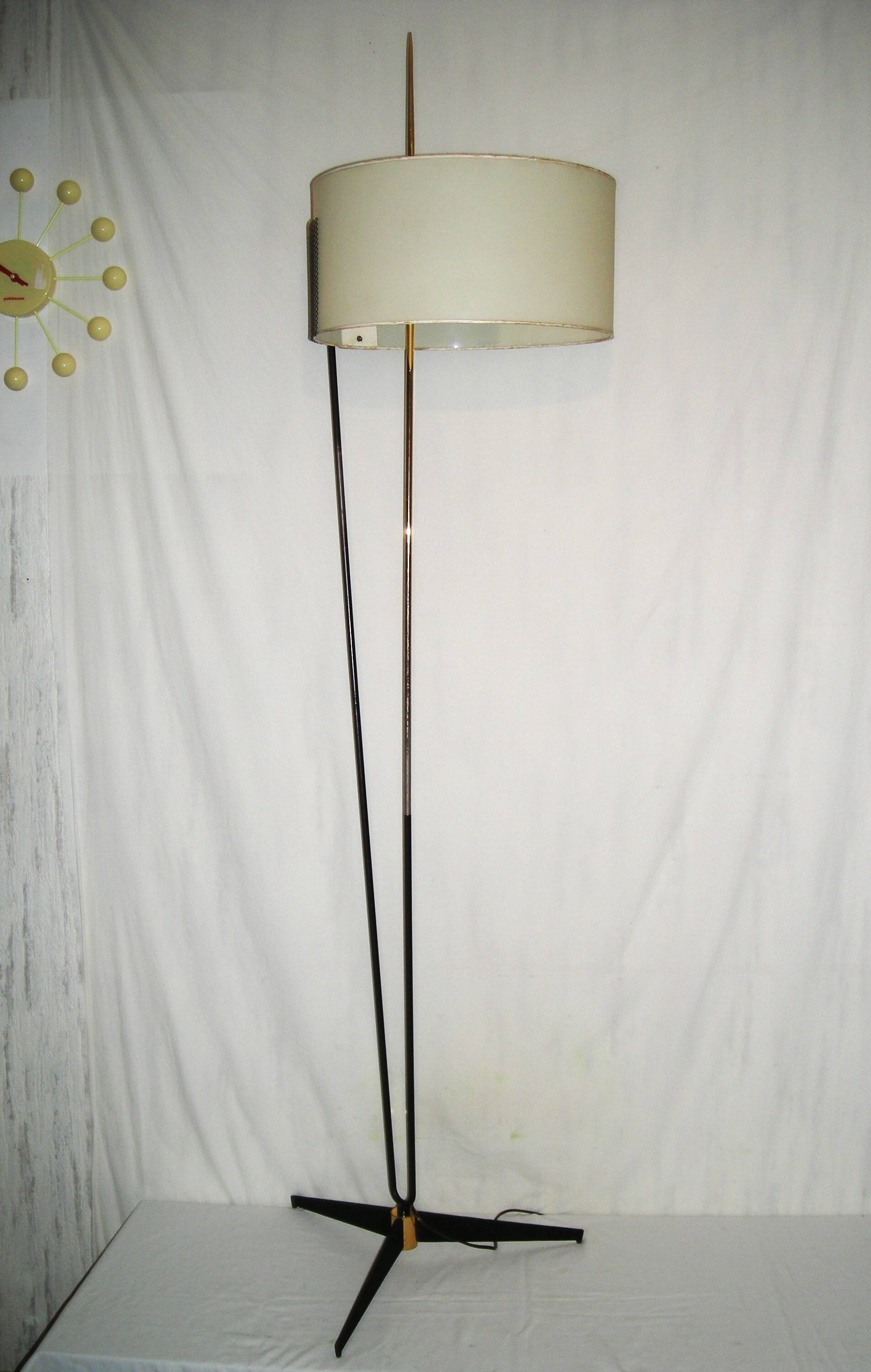 Lampadaire tripode Arlus, années 50