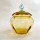 Antique two-tone blown glass bonbonnière