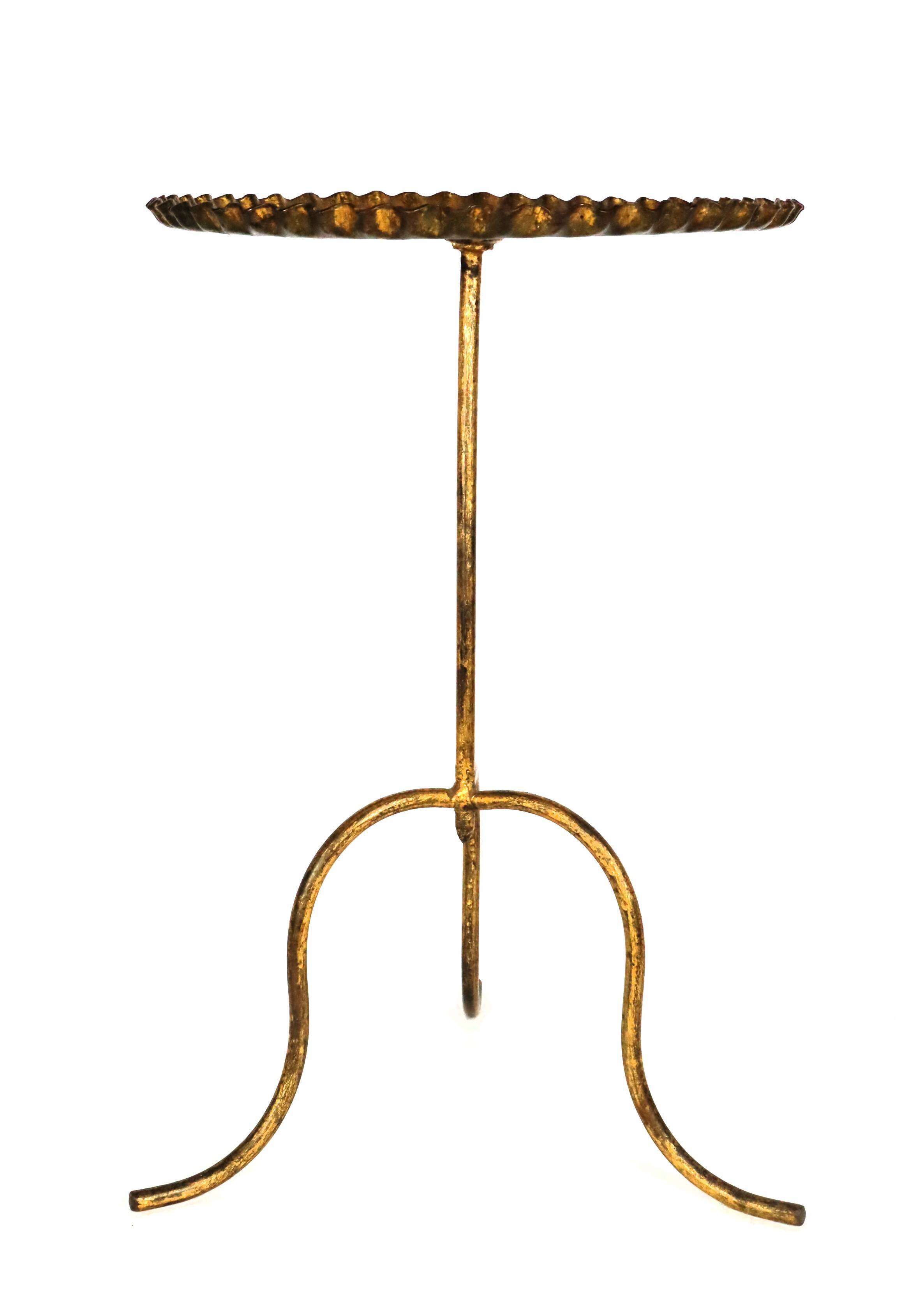 Golden metal Martini table 1950