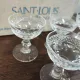 Set of 6 crystal digestif glasses from Saint Louis Trianon.