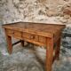 Antique French side table from the 19th century in cherry and oak – circa 1870
