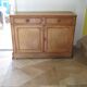 Old - Beautiful solid oak sideboard - 2 doors - 2 drawers in golden oak color