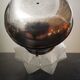Old lamp globe opalescent glass rare model Ø 18 cm ART DECO 1930 POLYEDRE 96 faces STARS