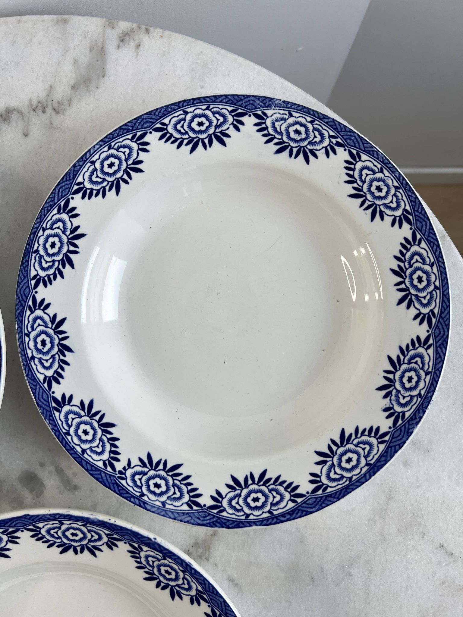 Set of 3 deep plates Sarreguemines Capri Casino