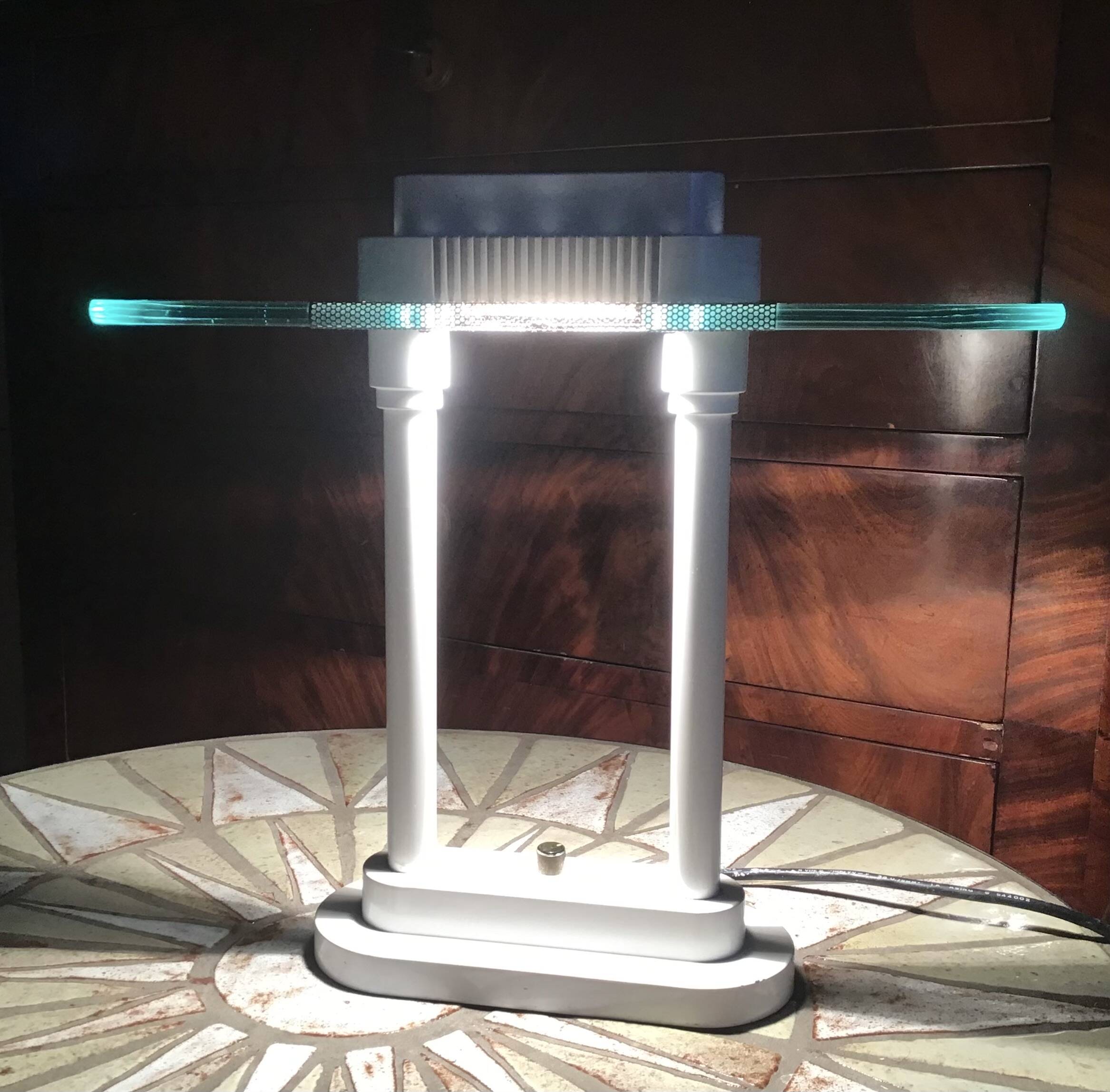 Vintage Robert Sonneman Table Lamp – Memphis Style – with Dimmer