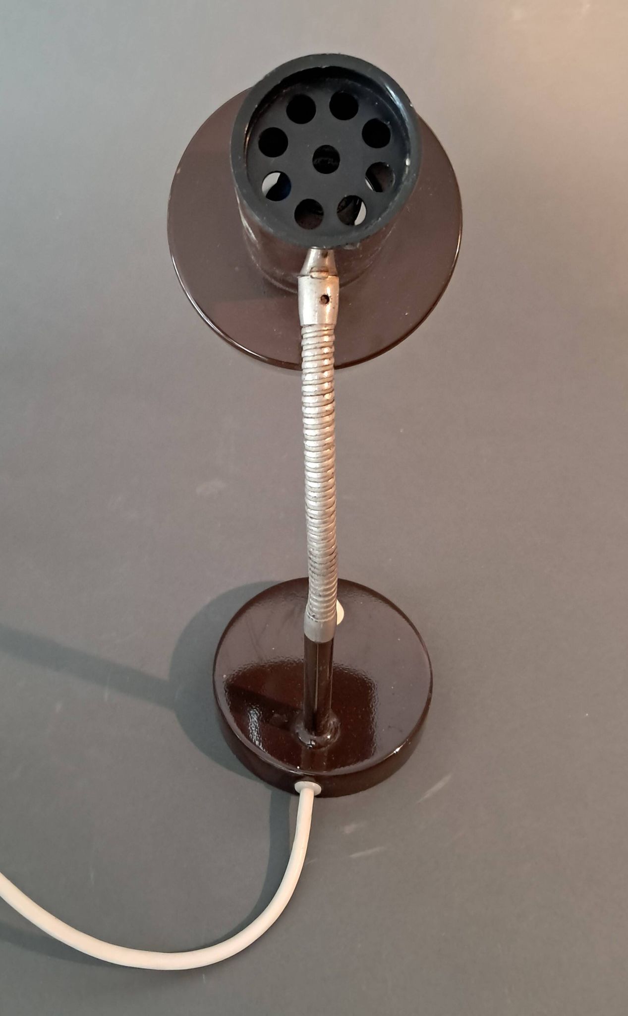 Lita 1960 brown desk lamp.