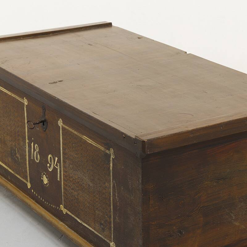 Bride chest painted in folk art