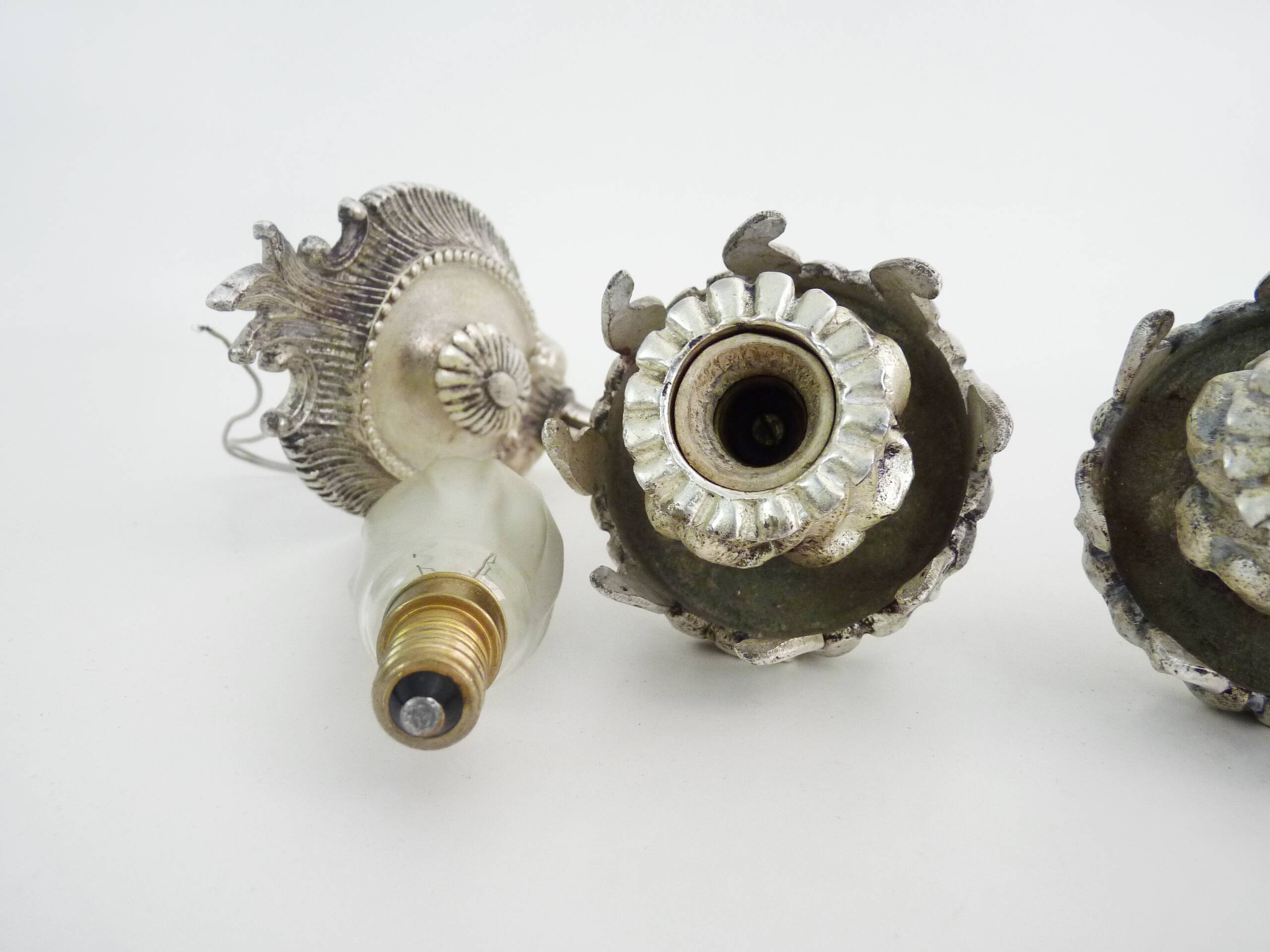 Pair of Art Deco wall lights from the 1940s designed by Bruno Chiarini