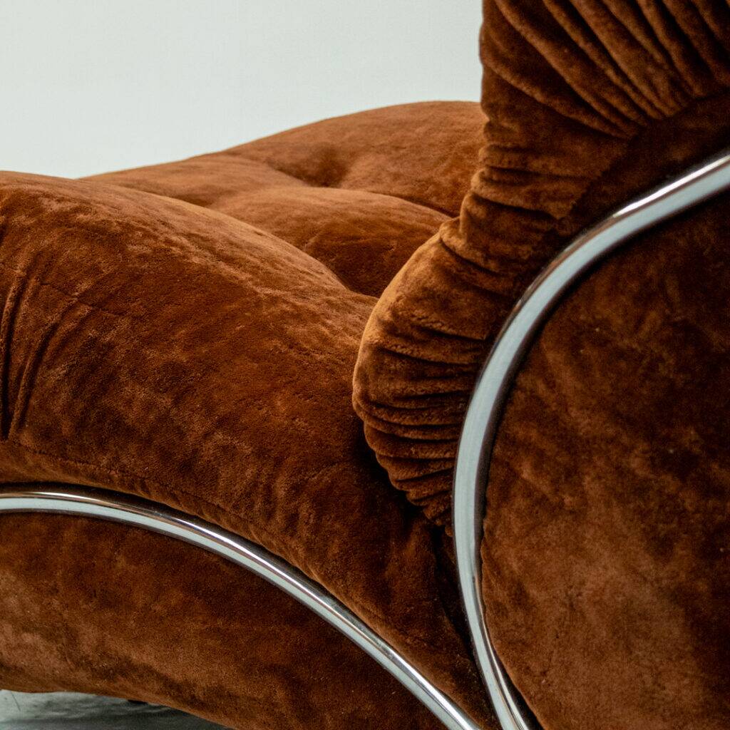 Italian Corolla Lounge Chair by I.P.E 1970s