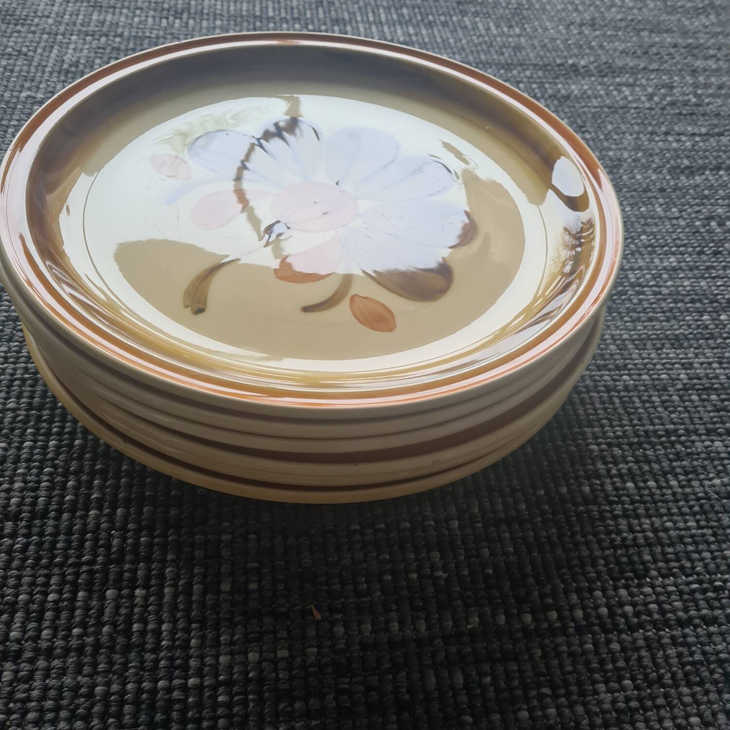 Set of 6 Gien plates: "Bamako"