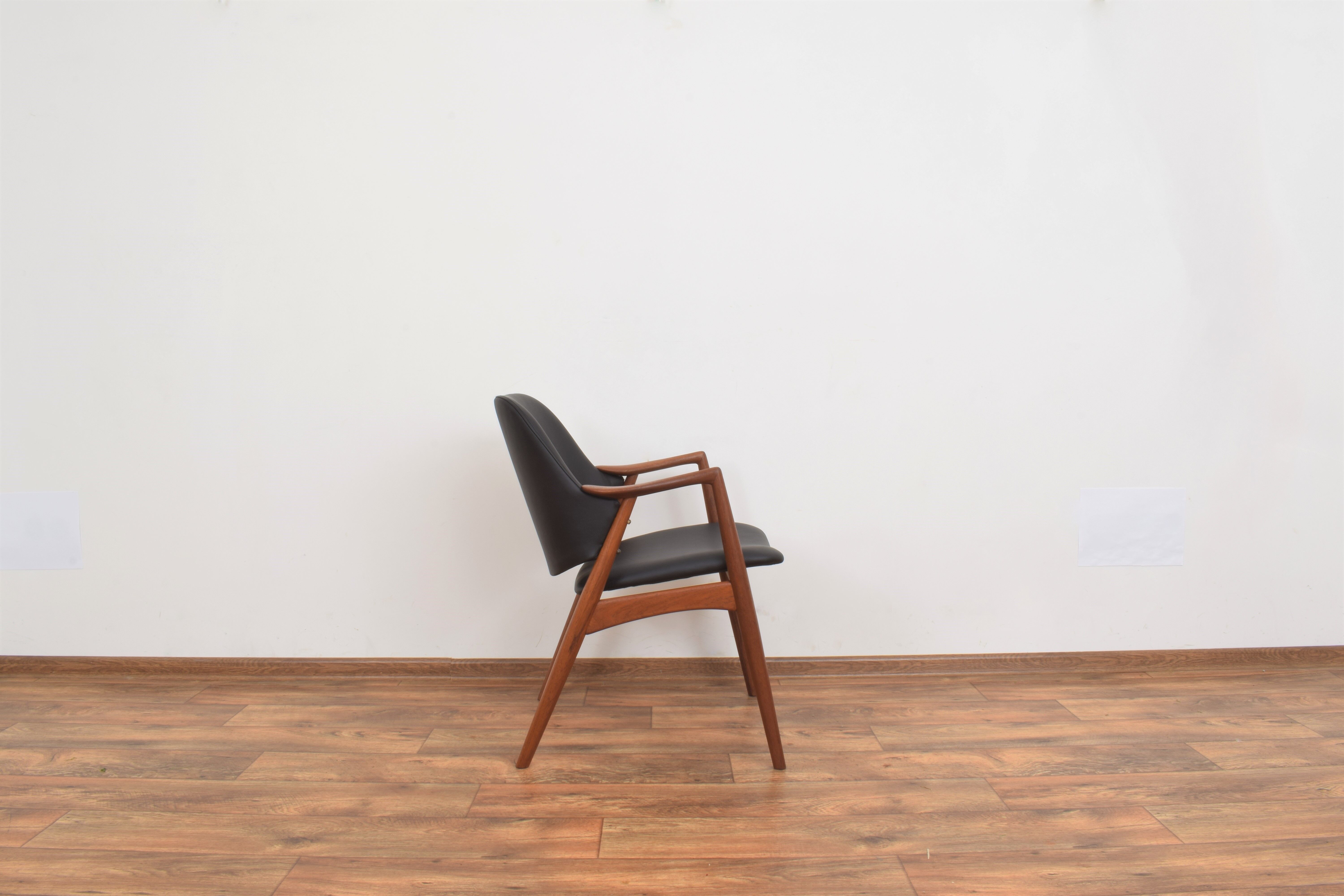 Swedish Teak Armchair by Alf Svensson for Dux