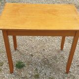Seventies solid beech table