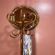 Coat rack on curved wooden stand, Baumann or Thonet style parrot