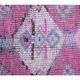 1970s Turkish handmade wool purple runner rug 76x340