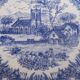 Set of 6 English plates with "Flowers" pattern.