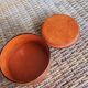 Orange leather box