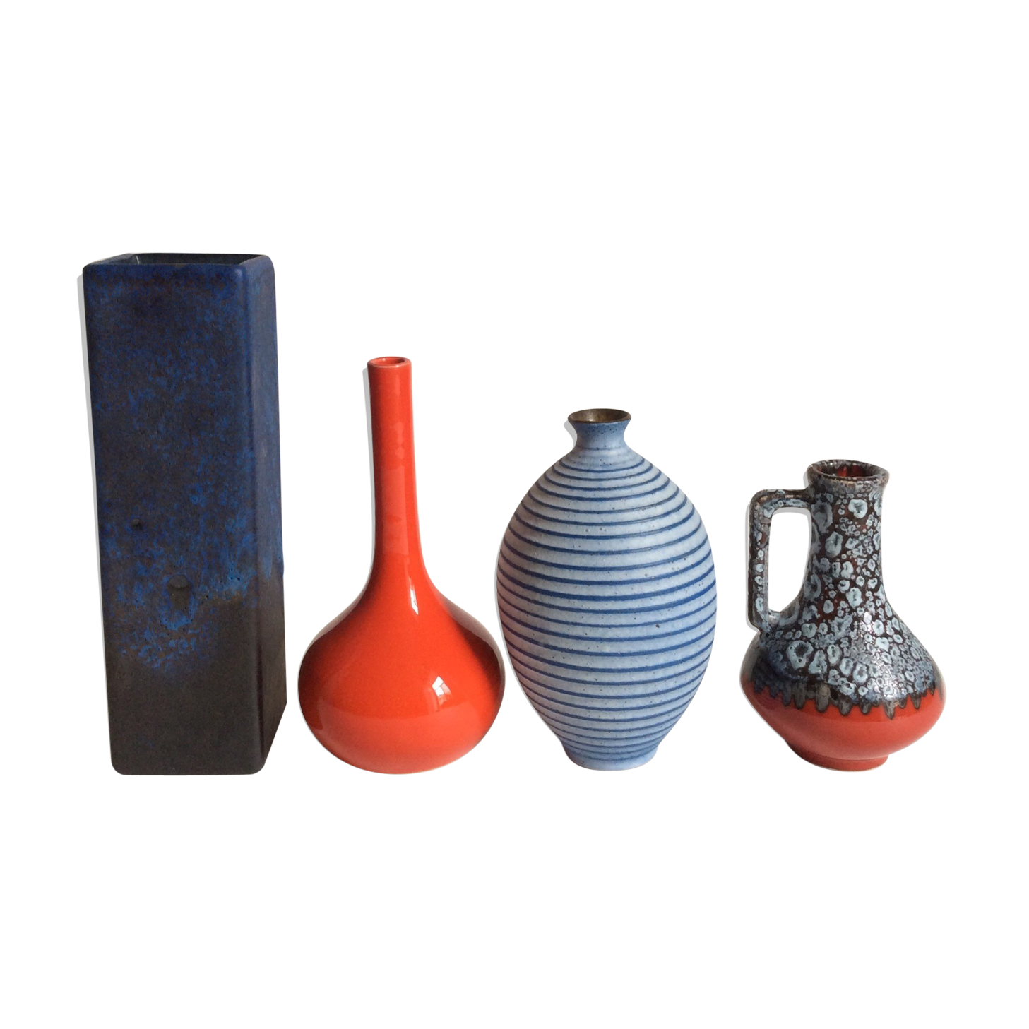 Set of ceramic vases 60s