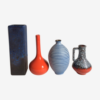 Set of ceramic vases 60s