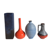 Ensemble de vases en céramique années 60