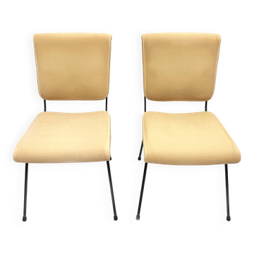 Paire de chaises mod. Du 24 design Gastone Rinaldi pour Rima 1956