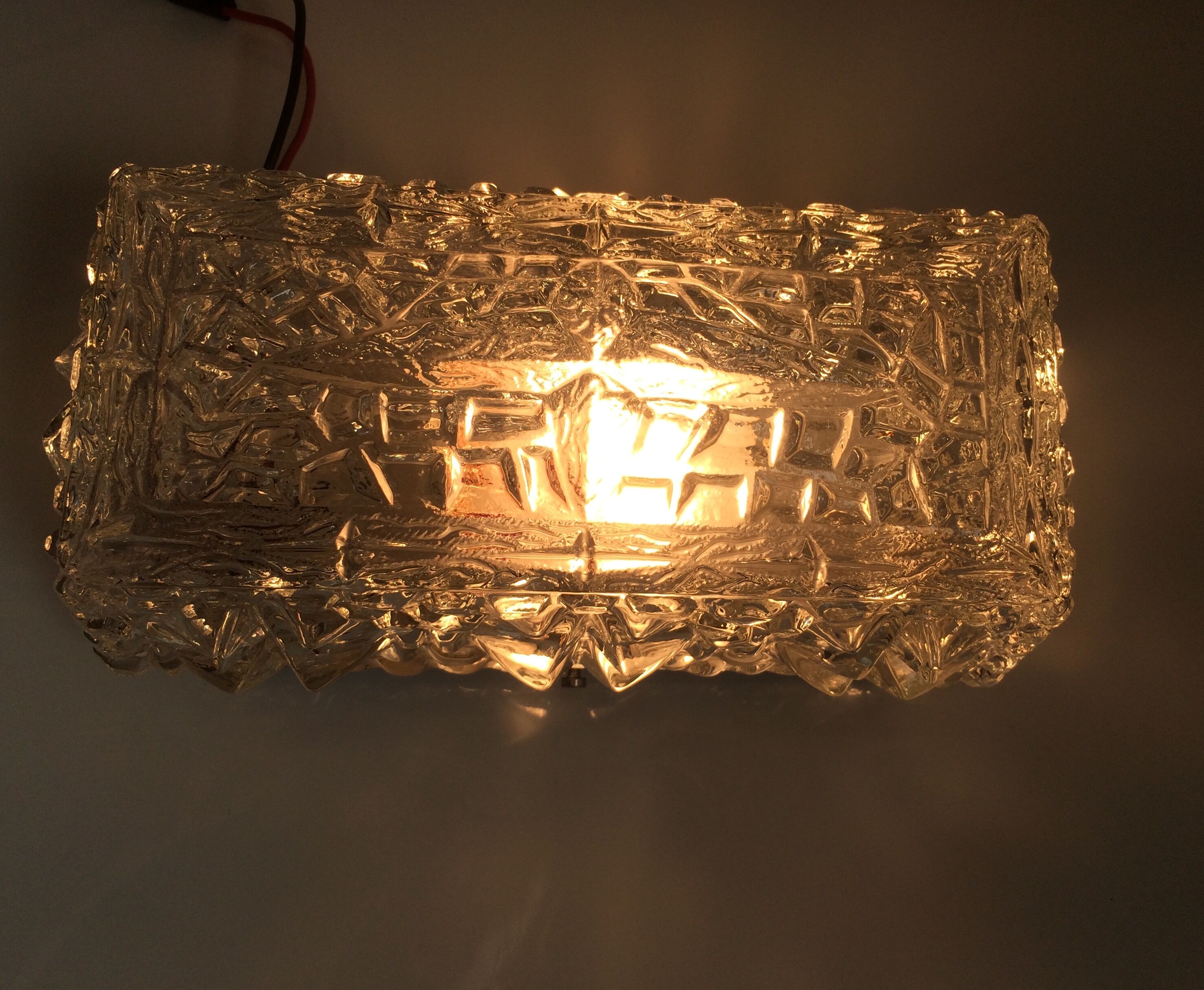 Chiseled glass ceiling