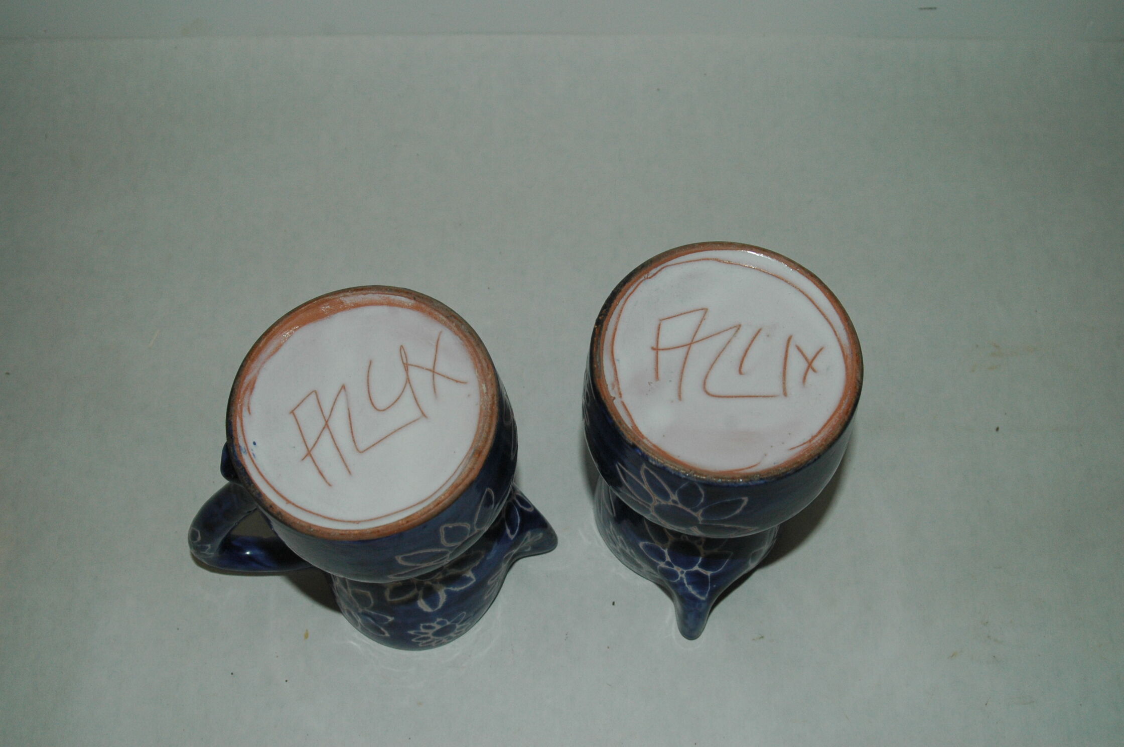 Pair of broc vases signed Allix Michel Alexandrov Vallauris