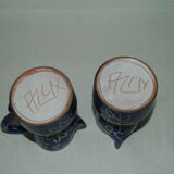 Pair of broc vases signed Allix Michel Alexandrov Vallauris
