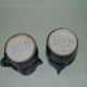 Pair of broc vases signed Allix Michel Alexandrov Vallauris