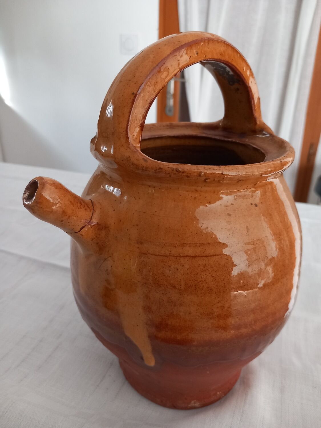Gargoulette terracotta varnished.