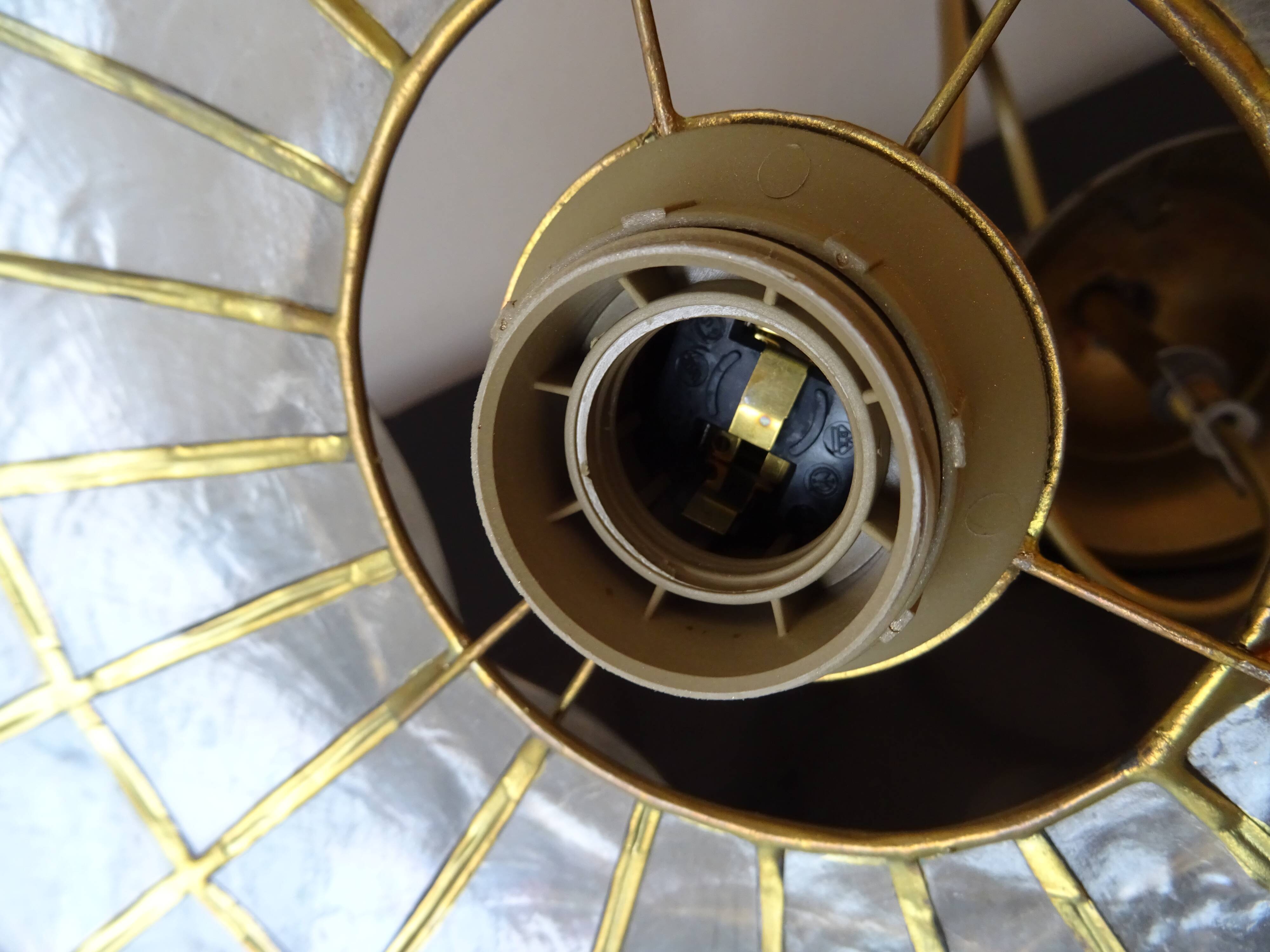 Suspension in vintage mother-of-pearl year 70