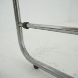 midcentury chrome side table, 1960s