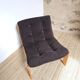Pine/corduroy armchair