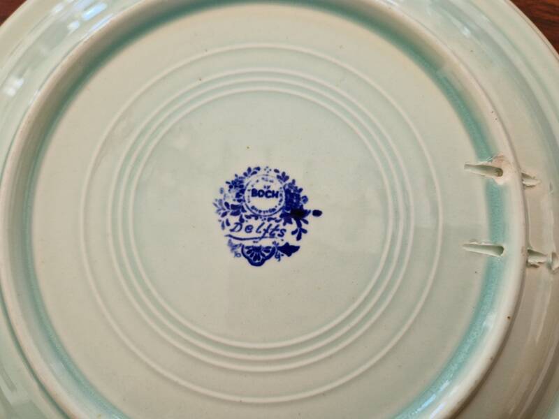 Delfts earthenware soup plate by Boch for Royal Sphinx