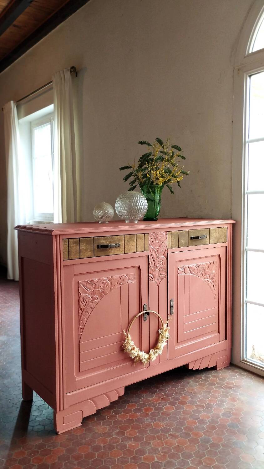 Bahut Art Déco Terracotta
