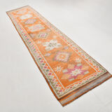 3x13 vintage modern runner rug, 87x391cm