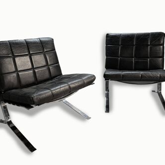 Pair of Joker armchairs designed by Olivier Mourgue