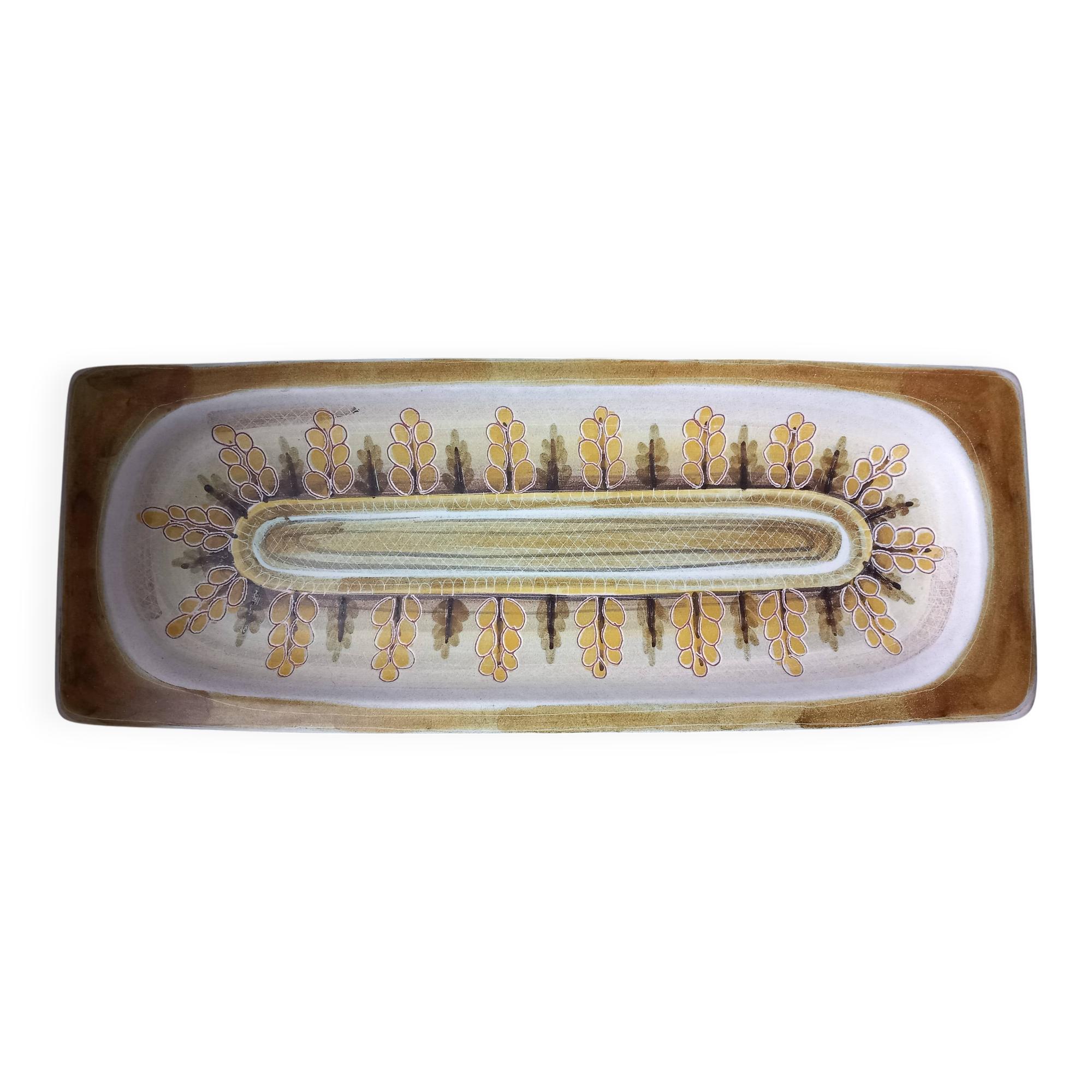 Dish signed Guillot France in ceramic