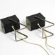 Pair of beautiful Mid Century Modern metal lamps from Kaiser Leuchten