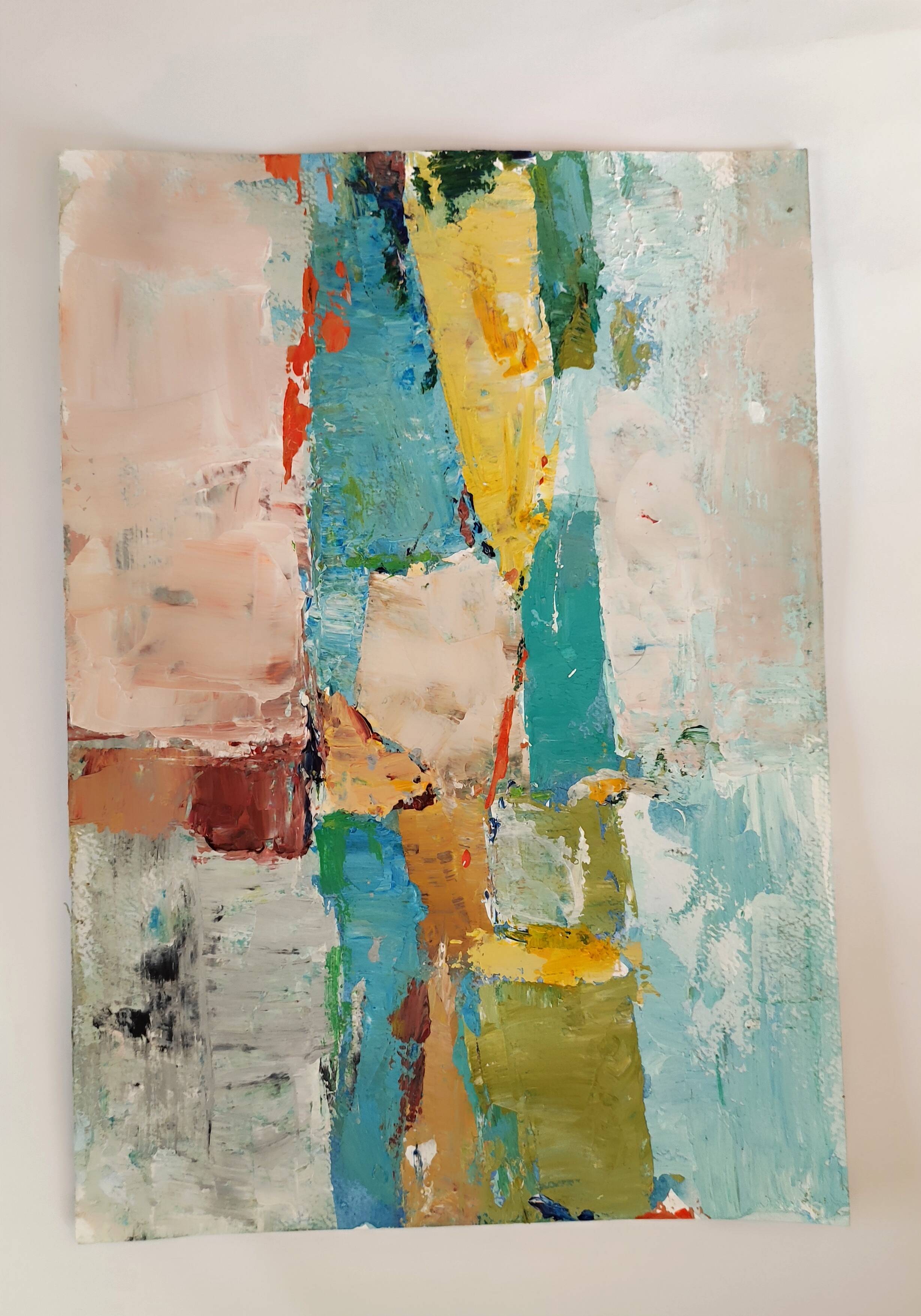 Original painting Modern abstract art Stael