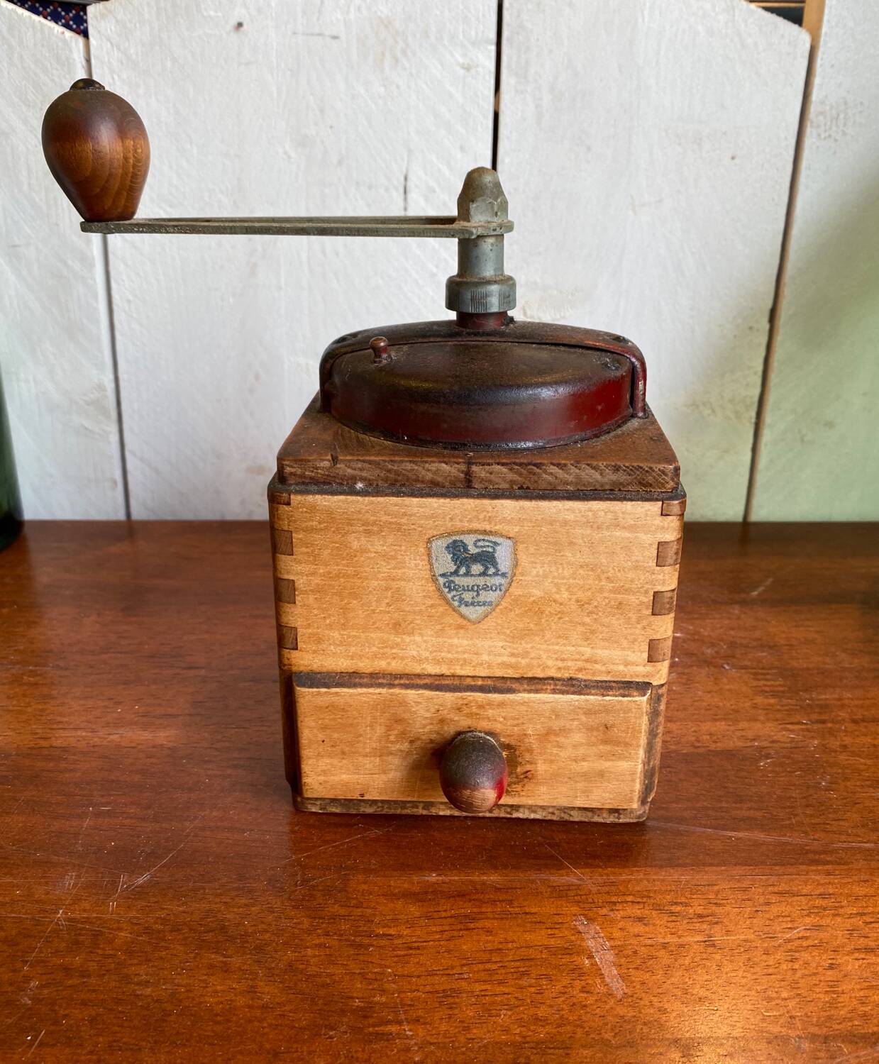 Vintage Peugeot brothers coffee grinder