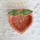 Small vintage colorful rattan fruit-shaped basket