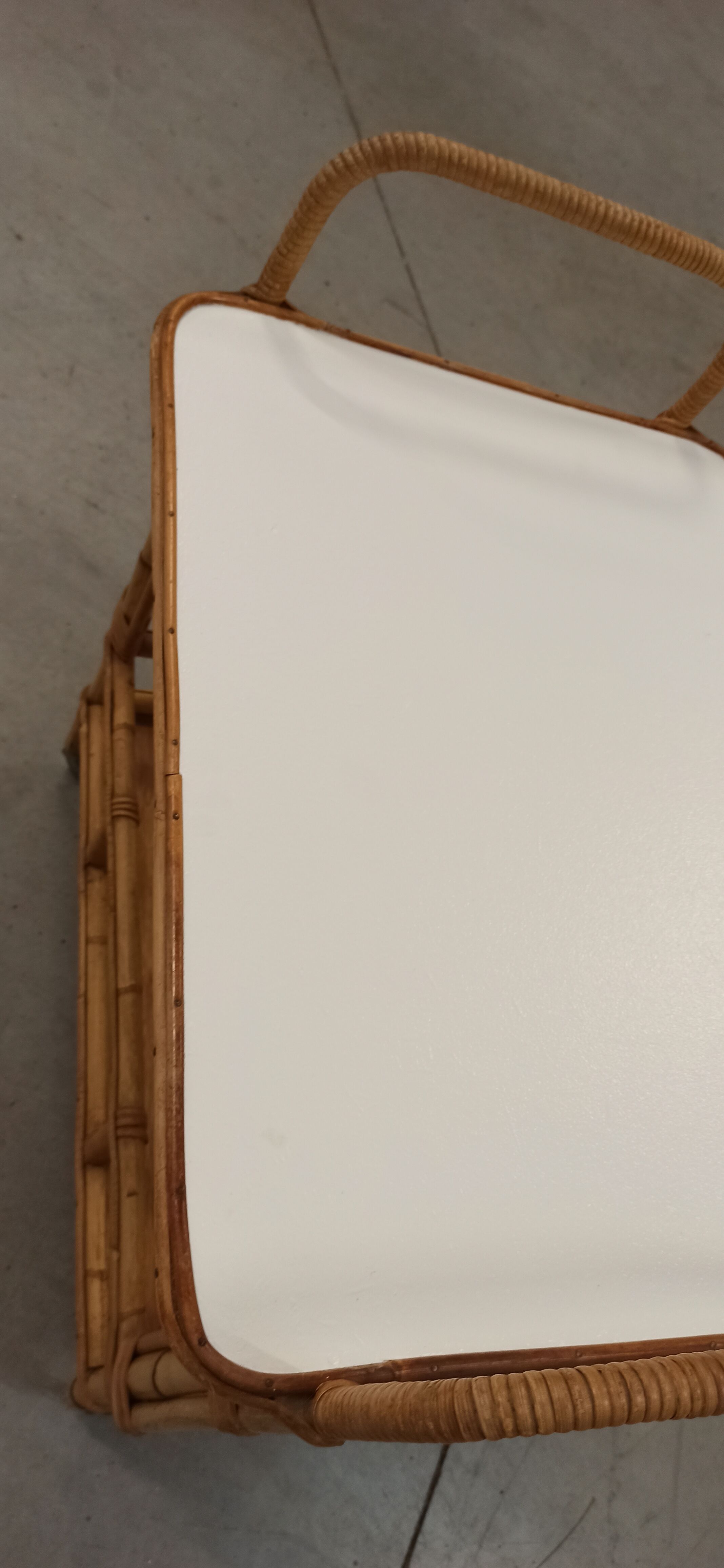 Vintage bamboo and rattan bar service