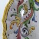 Assiette murale en majolique italienne – décor Renaissance peint à la main