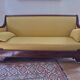 Mahogany canapé – Restoration period (19th century) – Yellow fabric