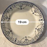 Soup tureen and plates France HB&cie Terre de fer