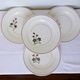 Set of 4 vintage dinner plates from the Salins factory 210636