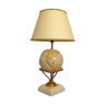 Table lamp in marble, brass and mother-of-pearl Abert Fournier 1970