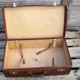 Old leather suitcase