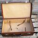 Old leather suitcase