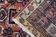 Persian heriz rug, oriental handwoven red wool  50x71cm